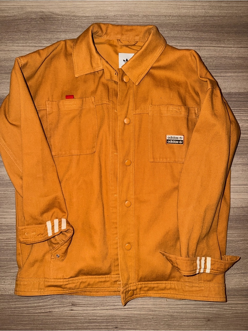ADIDAS Vintage style Jean Jacket with Chest Pockets